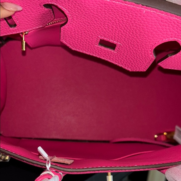 Fuschia pink genuine leather wirkin - Picture 6 of 6